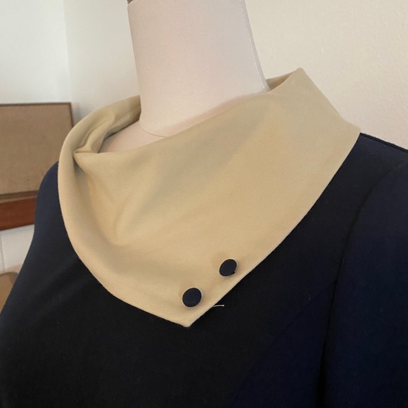 Miss Patina Vintage Style Parisian Port Peter Pan Collar Dress Navy Modcloth - Picture 3 of 8